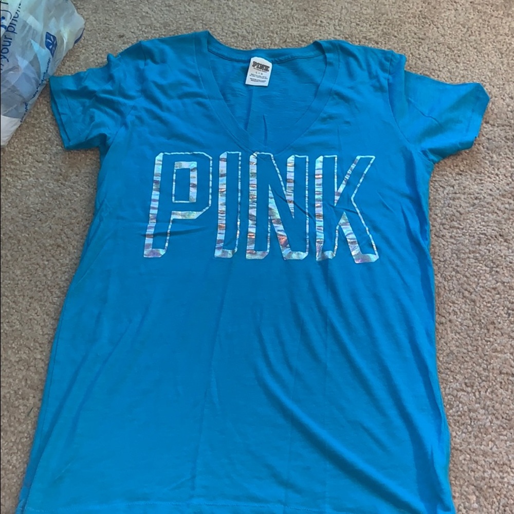 PINK blue T-Shirt